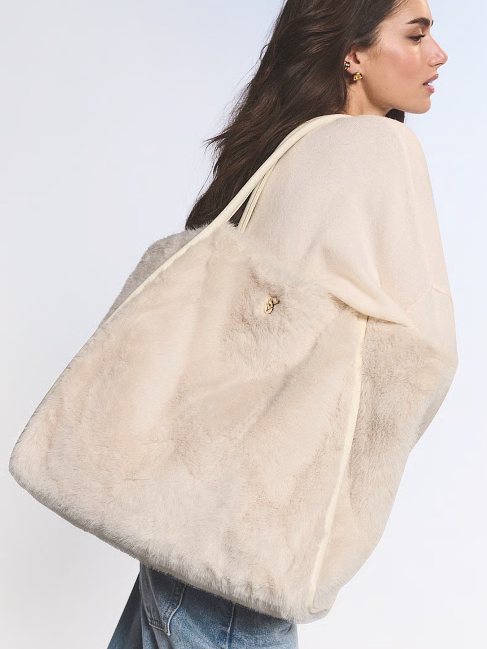 NWT Victoria’s Secret Faux Fur Bag